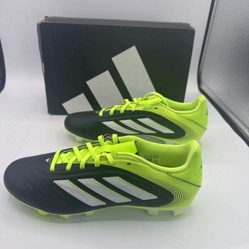 Adidas Copa Pure III Club Soccer FG/MG Cleats Black Solar Yellow JR2896 Men's 10 - Picture 2 of 7